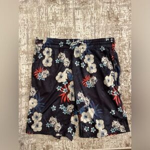 Matix Men's Floral Swim Shorts - Black, Blue, Red size L